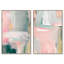 «Pastel Boho Minimalist pair», art mural bleu sur toile par Art Remedy-115198737-115942374