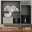 Grand garde-manger avec micro-ondes