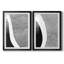 «Black & White Abstract I», ensemble de 2 impressions encadrées-344711717-344711715