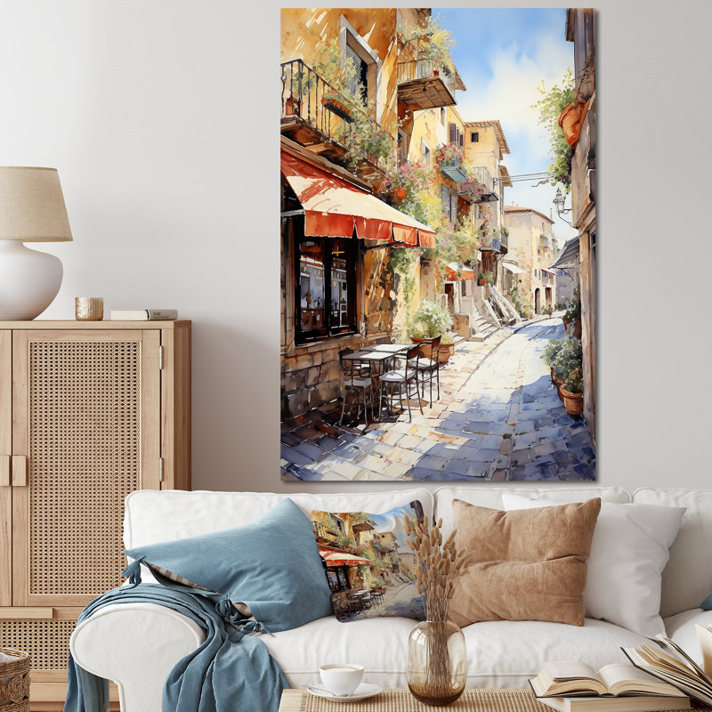 "Italian Village Essence 2", Toile tendue, 32" H x 24" W