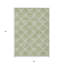 Tapis intérieur / extérieur géométrique lavable beige et ivoire 5 pi x 8 pi
