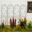 Barrière de jardin en treillis de jardin en métal 86,7 "x 19,7" treillis antirouille pour plantes grimpantes