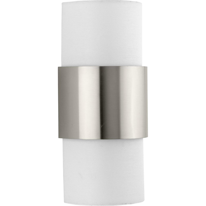 Aletheia Steel Flush Mounted Sconce, Brushed Nickel