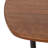Adamas Wood and Metal Adjustable C-Shaped Side Table