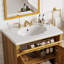 Meuble-lavabo 30 po en noyer: Résine coquillage