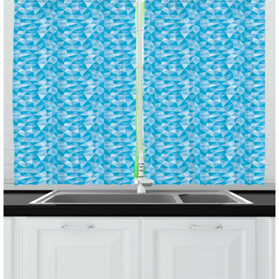 Geometric Kitchen Curtain