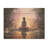 Pink Yoga Mediation - Yoga Wood Panel Wall Art On Natural Pine Wood-1105359404