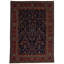 Tapis bleu marine et rouge 10 x 14