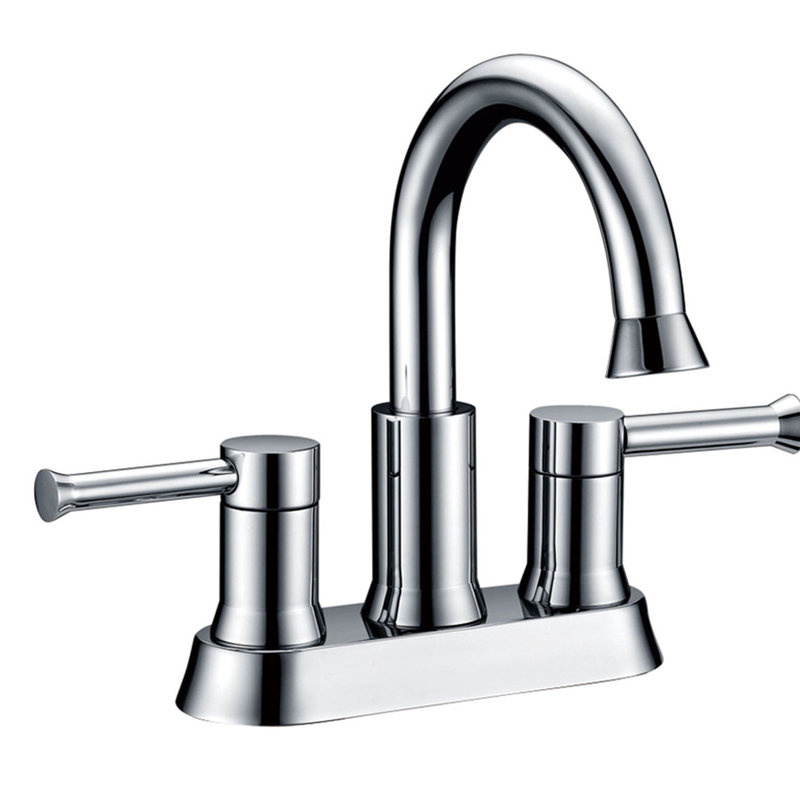 Centerset Bathroom Faucet, Chrome