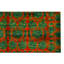Hand Knotted Silk Area Rug in Rust