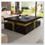 Table basse carrée avec rangement à 4 tiroirs-1661938848