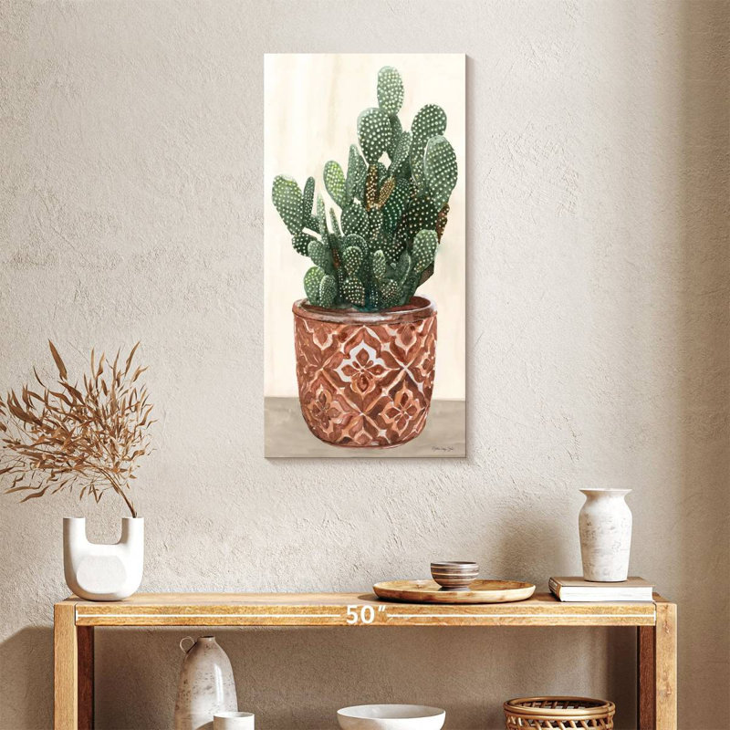 Cactus In Pot II, 36" H x 18" W