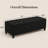 51" Linen Blend Upholstered Storage Bench with Flip Top-1620138570