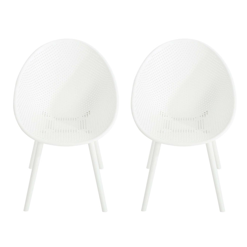 Ensemble de chaises Gable (ensemble de 2), Blanc