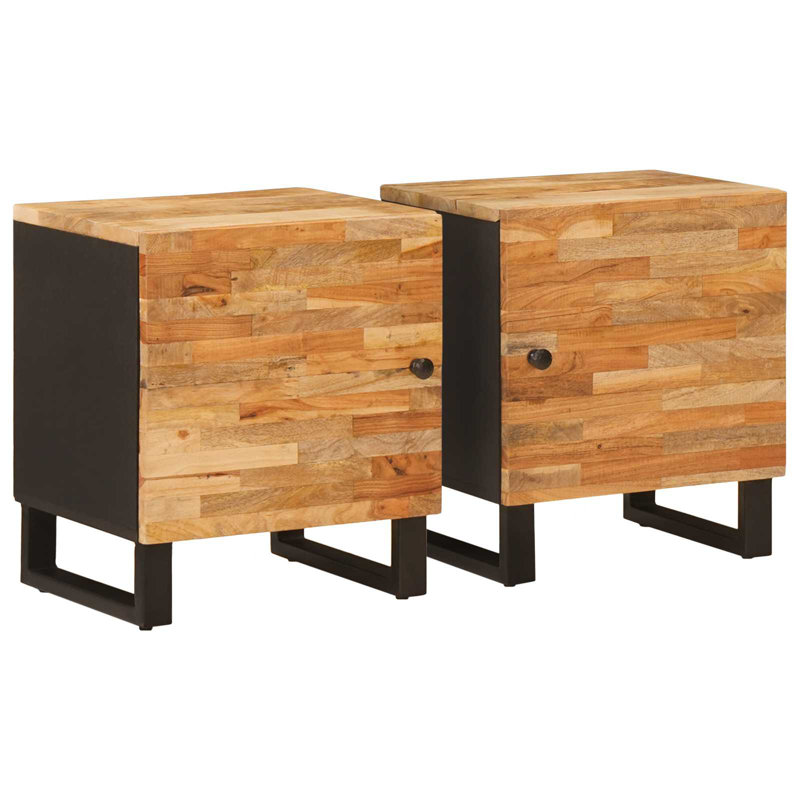 40cm W Solid Wood Bedside Table