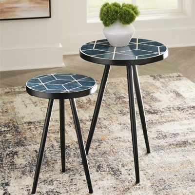 Ensemble de tables basses 3 pièces Toshiaki