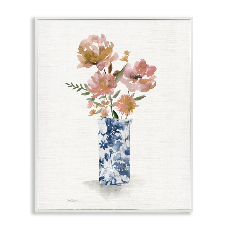 Giclée encadrée par Chinoiserie, H 14 po x l 11 po, Estampe numérique encadrée blanc bord de mer
