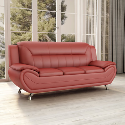 78.5'' Faux Leather Sofa