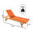 Diboll Outdoor Acacia Wood Chaise Lounge , Cushion Included-1123668603