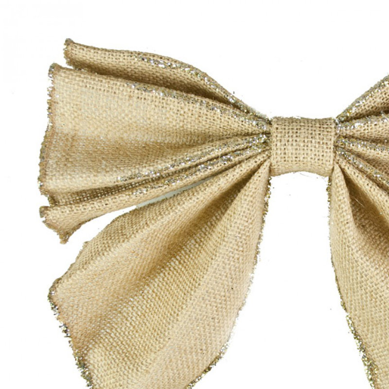 25cm Fabric Ribbon, Gold