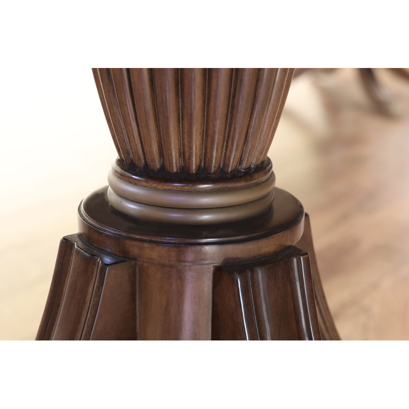 Extendable Mahogany Oval Solid Wood Dining Table