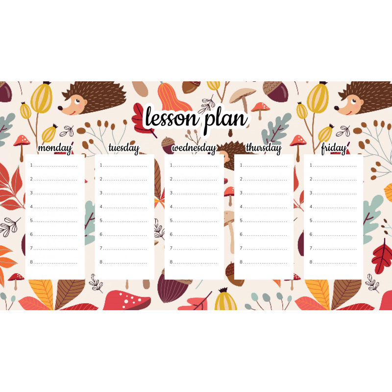 Magnetic Lesson Plan Autumn Nature