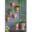Pot à fleurs Visage Head, brun - pot à fleurs mural Home