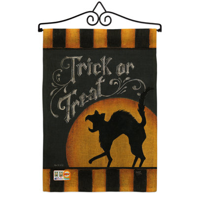 Double Sided 18.5'' H x 13'' W Burlap Animal Flag Set