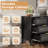 Rattan Storage Closet Dressers Chest Of Drawers, 9 Drawer Wide Dresser For Bedroom,Hallway, Living Room-185826604-185416817
