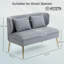 2 Seater Linen Loveseat-1790738442