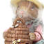 Lapin en résine avec ruche
