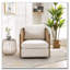 Fauteuil demi-tonneau pivotant