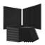 Paquet de 50 panneaux de mousse acoustique 12 x 12 x 2 po pour mur et plafond Studio