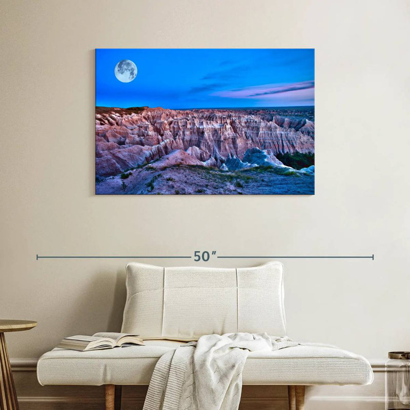 Lune du parc national Alvord Badlands, H 26 po x l 39 po
