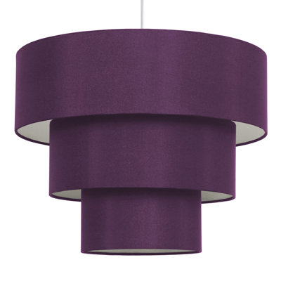 30 cm H Drum Cotton Pendant Shade ( Screw On )