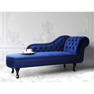Jeb Velvet Chaise Lounge