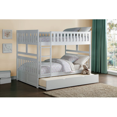 Haldan Standard Bunk Bed with Trundle by Harriet Bee