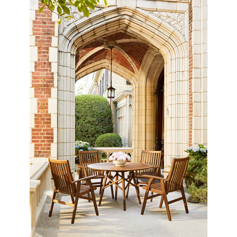Heritage Solid Wood Patio Dining Armchair