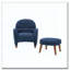 Chaise de loisir rembourrée avec repose-pieds-72487821