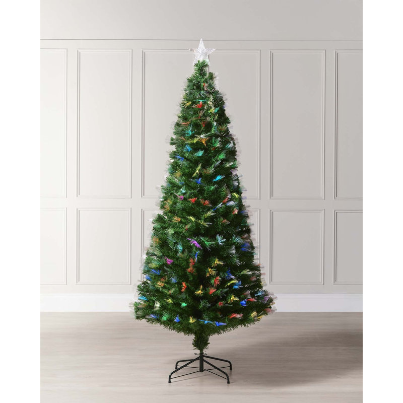 7' H Lighted Artificial Christmas Tree
