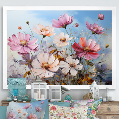 «Zinnias Farmhouse Field Charm III», reproduction sur toile