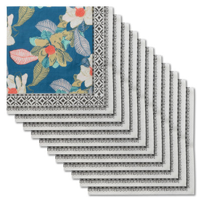 LUNCHEON PAPER NAPKINS  SEASIDE FLORAL (F24)
