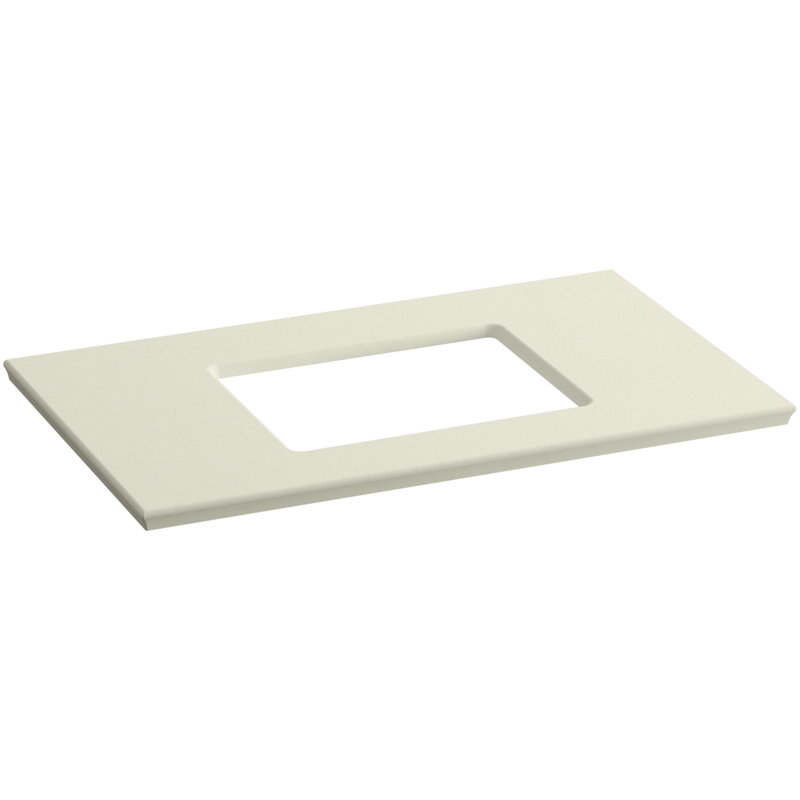 Plateau de meuble-lavabo simple SolidExpressions® 37 po, Biscuit Expressions