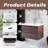 30'' Wall-Mounted Single Bathroom Vanity With Integrated Resin Top-1377583696