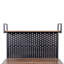 Étagère de cuisine avec porte et four à micro-ondes, idéale pour les petits espaces afin de rehausser le rangement.