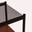 Ensemble de 2 tables de bout rectangulaires, plateau en verre trempé avec panneau de fibres à densité moyenne, table de salon moderne-1419296166-1419296160