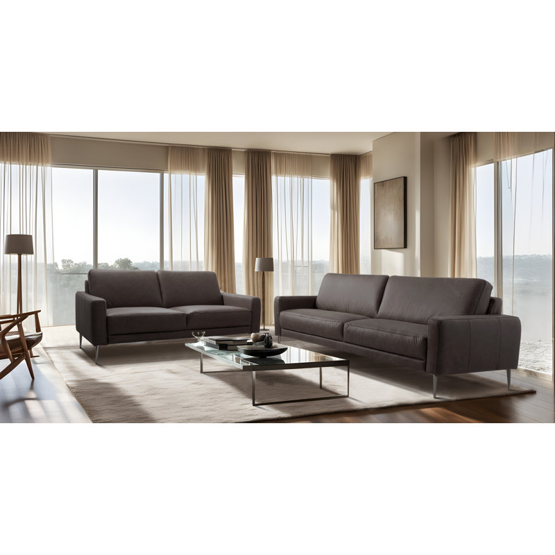 Aadhavan Sofa, 85cm H x 157cm W x 92cm D, Dark Brown, 2