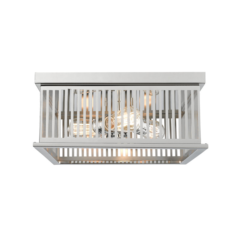 Beddingfield Flush Mount, Polished Nickel