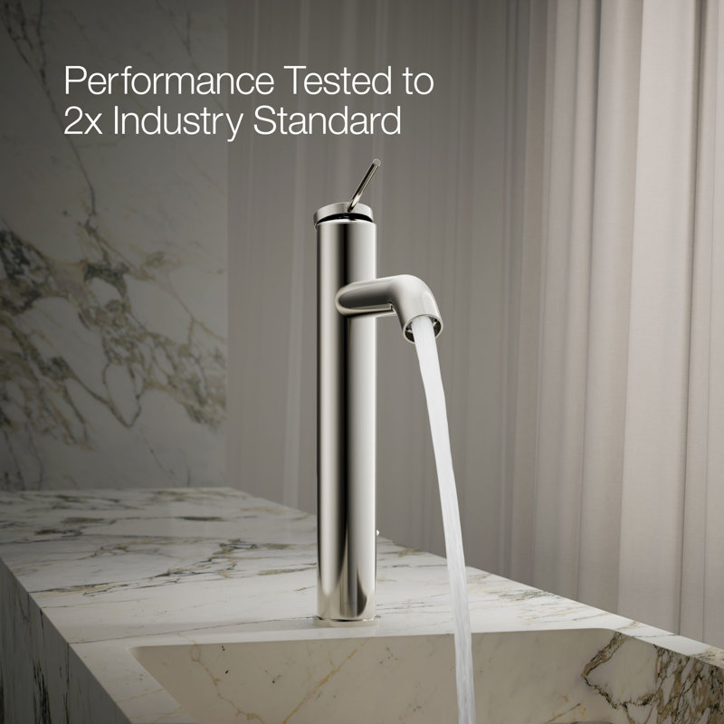 Components Single-Handle Bathroom Sink Faucet, Vibrant Polished Nickel