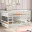 Lit double superposé au-dessus de couleur blanche - fabriqué avec des matériaux de fabrication faits pour une utilisation à long terme et-1785190589